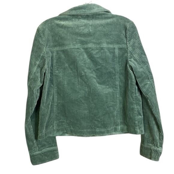 Avec Les Files Green Corduroy Cropped Jacket Women's Small - Picture 3 of 7